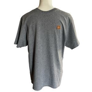 Kenzo Heather Gray men's T-shirt Size Medium plain with logo